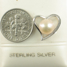 Load image into Gallery viewer, Sterling Silver 925 Love &amp; Hearts Peach Pearl Pendant