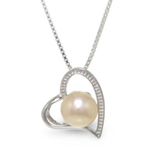 Load image into Gallery viewer, Sterling Silver 925 Love &amp; Hearts Peach Pearl Pendant