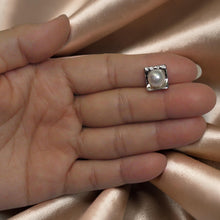 Load image into Gallery viewer, Sterling Silver 925 CZ &amp; White Pearl Pendant