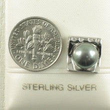 Load image into Gallery viewer, Sterling Silver 925 CZ &amp; Black Pearl Pendant