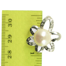 Load image into Gallery viewer, Sterling Silver 925 CZ &amp; White Pearl Pendant