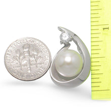 Load image into Gallery viewer, Sterling Silver 925 CZ &amp; White Pearl Unique Pendant