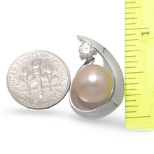 Load image into Gallery viewer, Sterling Silver 925 CZ &amp; Lavender Pearl Pendant