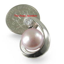 Load image into Gallery viewer, Sterling Silver 925 CZ &amp; Lavender Pearl Pendant