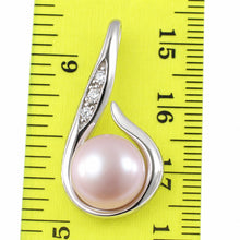 Load image into Gallery viewer, Sterling Silver 925 Fish Hook Peach Pearl Pendant