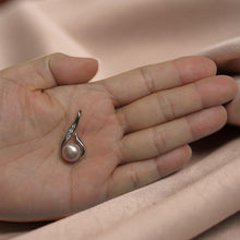 Load image into Gallery viewer, Sterling Silver 925 Fish Hook Lavender Pearl Pendant