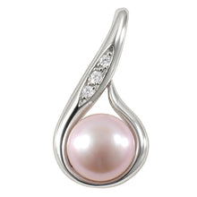 Load image into Gallery viewer, Sterling Silver 925 Fish Hook Lavender Pearl Pendant