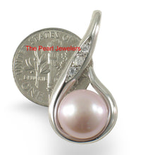 Load image into Gallery viewer, Sterling Silver 925 Fish Hook Lavender Pearl Pendant