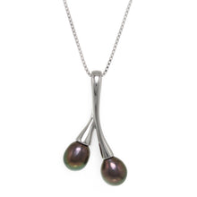 Load image into Gallery viewer, Sterling Silver 925 Twin Cherries Peacock Pearl Pendant