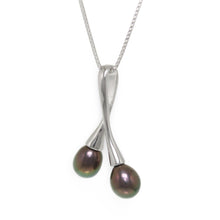 Load image into Gallery viewer, Sterling Silver 925 Twin Cherries Peacock Pearl Pendant
