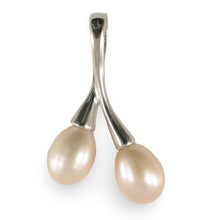 Load image into Gallery viewer, Sterling Silver 925 Twin Cherries Pink Pearl Pendant