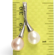 Load image into Gallery viewer, Sterling Silver 925 Twin Cherries White &amp; Pink Pearl Pendant