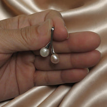 Load image into Gallery viewer, Sterling Silver 925 Twin Cherries White &amp; Pink Pearl Pendant