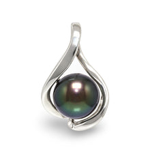 Load image into Gallery viewer, Sterling Silver 925 Black Pearl Pendant