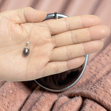 Load image into Gallery viewer, Sterling Silver 925 Black Pearl Pendant