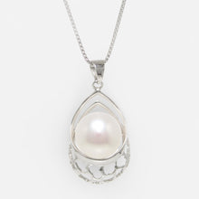 Load image into Gallery viewer, Sterling Silver 925 White Pearl Pendant