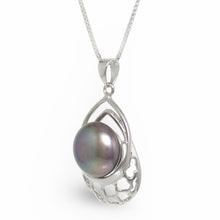 Load image into Gallery viewer, Sterling Silver 925 Brown Pearl Pendant