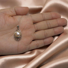Load image into Gallery viewer, Sterling Silver 925 Pale Pink Pearl Pendant