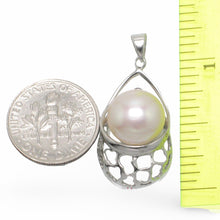 Load image into Gallery viewer, Sterling Silver 925 Pale Pink Pearl Pendant