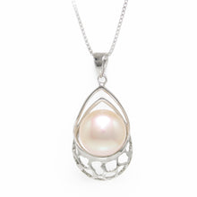 Load image into Gallery viewer, Sterling Silver 925 Pale Pink Pearl Pendant