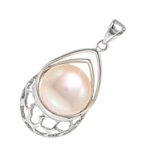 Load image into Gallery viewer, Sterling Silver 925 Pale Pink Pearl Pendant