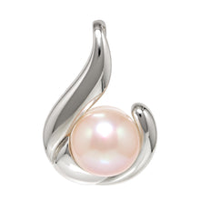 Load image into Gallery viewer, Sterling Silver 925 Hawaiian Fish Hook Pale Pink Pearl Pendant