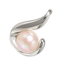 Load image into Gallery viewer, Sterling Silver 925 Hawaiian Fish Hook Pale Pink Pearl Pendant