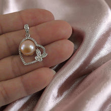 Load image into Gallery viewer, Sterling Silver 925 Pink Pearl &amp; CZ Pendant