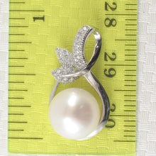 Load image into Gallery viewer, Sterling Silver 925 White Pearl &amp; CZ Pendant