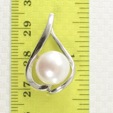 Load image into Gallery viewer, Sterling Silver 925 Wave White Pearl Pendant