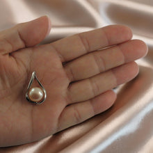 Load image into Gallery viewer, Sterling Silver 925 Wave Peach Pearl Pendant