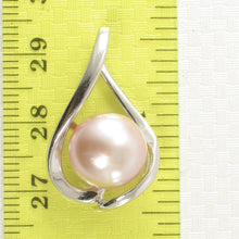 Load image into Gallery viewer, Sterling Silver 925 Wave Peach Pearl Pendant