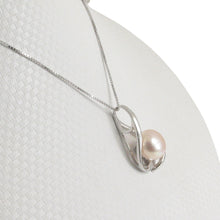 Load image into Gallery viewer, Sterling Silver 925 Wave Peach Pearl Pendant