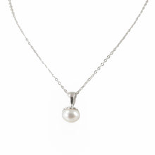 Load image into Gallery viewer, Sterling Silver 925 White Pearl Pumpkin Pendant