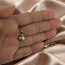 Load image into Gallery viewer, Sterling Silver 925 Pink Pearl Pumpkin Pendant