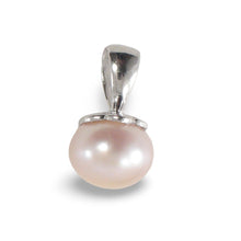 Load image into Gallery viewer, Sterling Silver 925 Pink Pearl Pumpkin Pendant