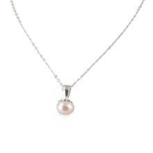 Load image into Gallery viewer, Sterling Silver 925 Pink Pearl Pumpkin Pendant