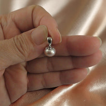 Load image into Gallery viewer, Sterling Silver 925 Pink Pearl Pumpkin Pendant