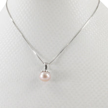 Load image into Gallery viewer, Sterling Silver 925 Pink Pearl Pumpkin Pendant