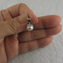 Load image into Gallery viewer, Sterling Silver 925 White/Black/Pink Pearl Pumpkin Pendant