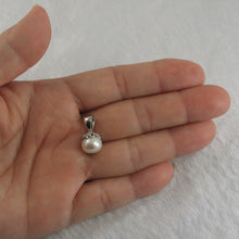 Load image into Gallery viewer, Sterling Silver 925 White/Black/Pink Pearl Pumpkin Pendant