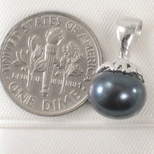 Load image into Gallery viewer, Sterling Silver 925 White/Black/Pink Pearl Pumpkin Pendant