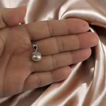 Load image into Gallery viewer, Sterling Silver 925 Pink Pearl Pumpkin Pendant