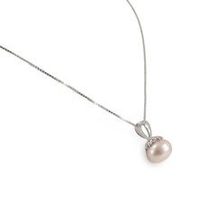Load image into Gallery viewer, Sterling Silver 925 Pink Pearl Pumpkin Pendant