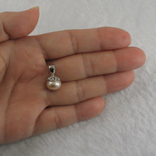 Load image into Gallery viewer, Sterling Silver 925 White/Black/Pink Pearl Pumpkin Pendant