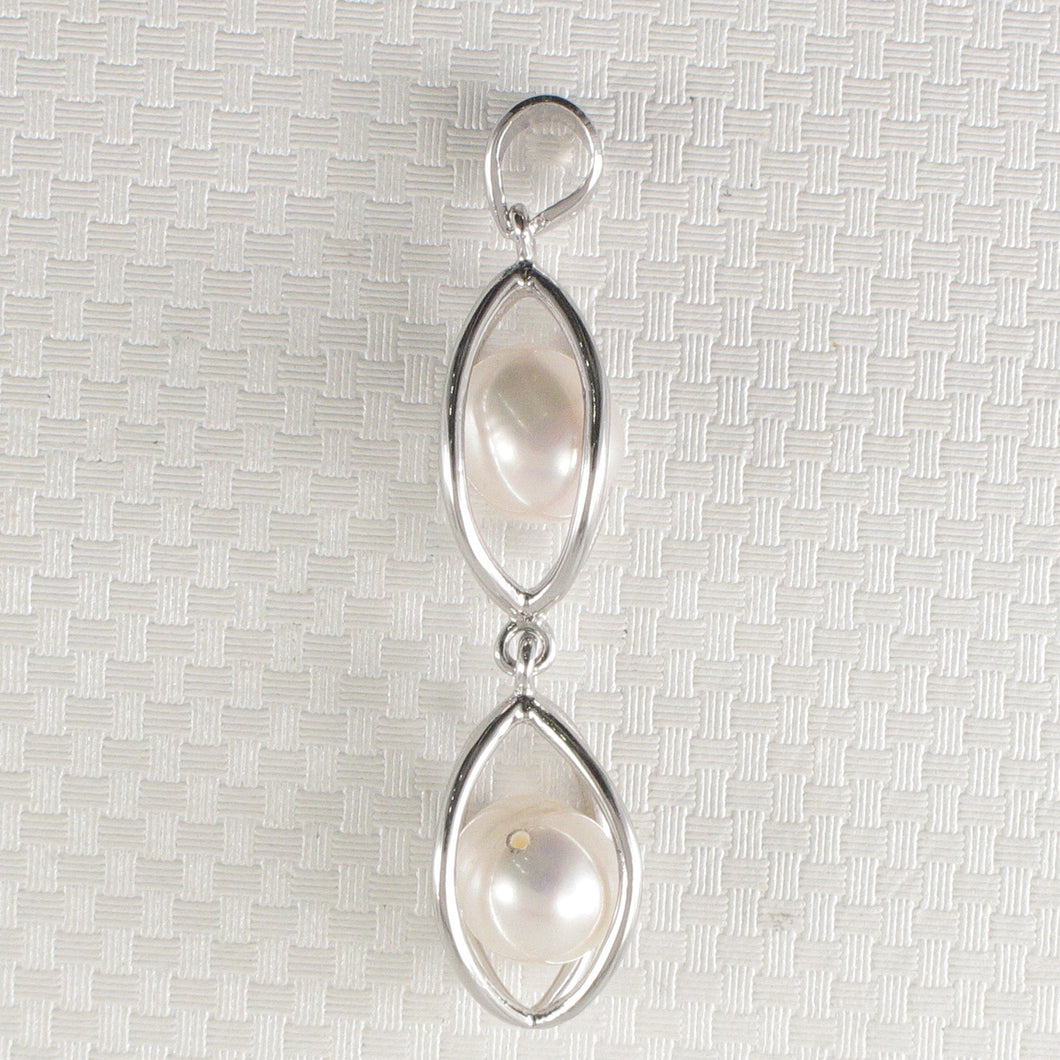 Sterling Silver 925 Lucky Lantern Pearl Pendant
