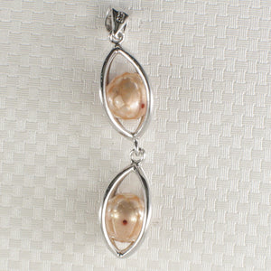 Sterling Silver 925 Lucky Lantern Pearl Pendant