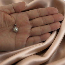 Load image into Gallery viewer, Sterling Silver 925 White Pearl &amp; CZ Pendant
