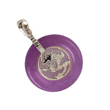 Load image into Gallery viewer, Lavender Jade Dragon Pendant