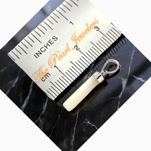 Load image into Gallery viewer, Mother of Pearl Tube Pendant with Plumeria Bale